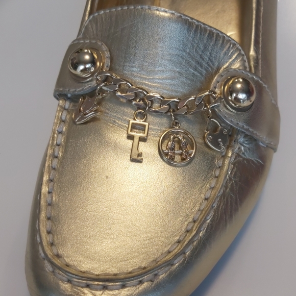 Gold Leather loafers - Picture 4 of 4
